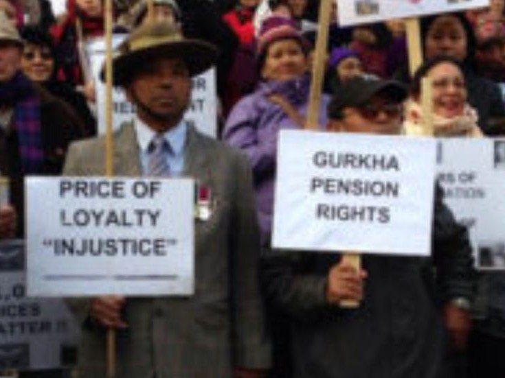 गोर्खाहरूले आफ्नो माग पूरा गर्न रिले अनशन थाले 